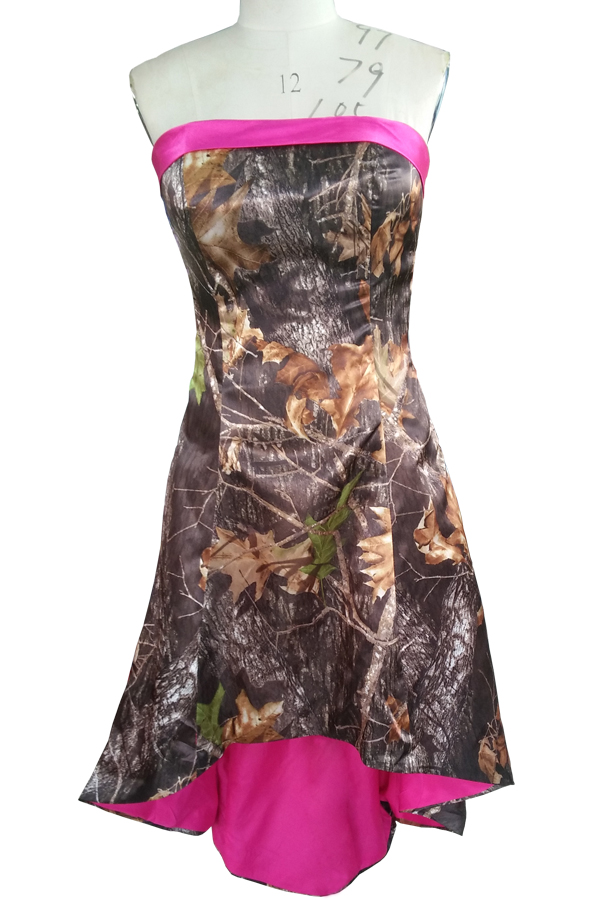 pink camo prom dresses